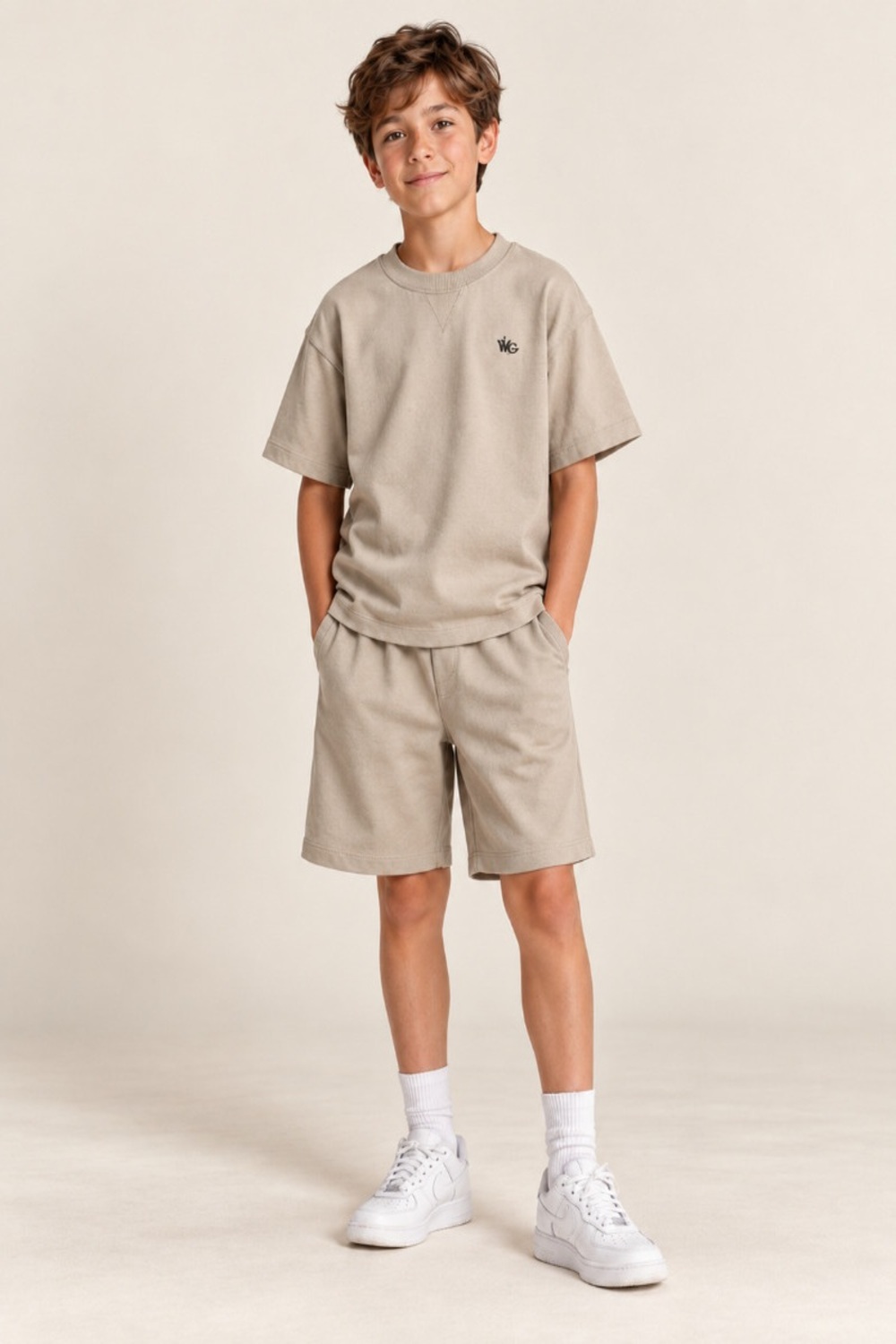 Brown Plain Short Pyjama