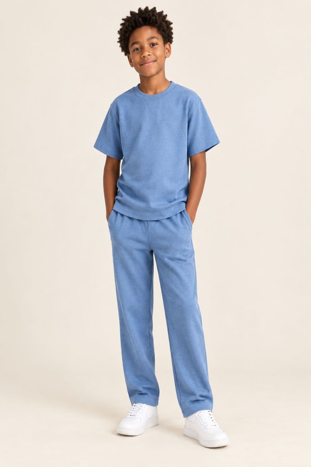 Blue Short Sleeve Jogger Pyjamas