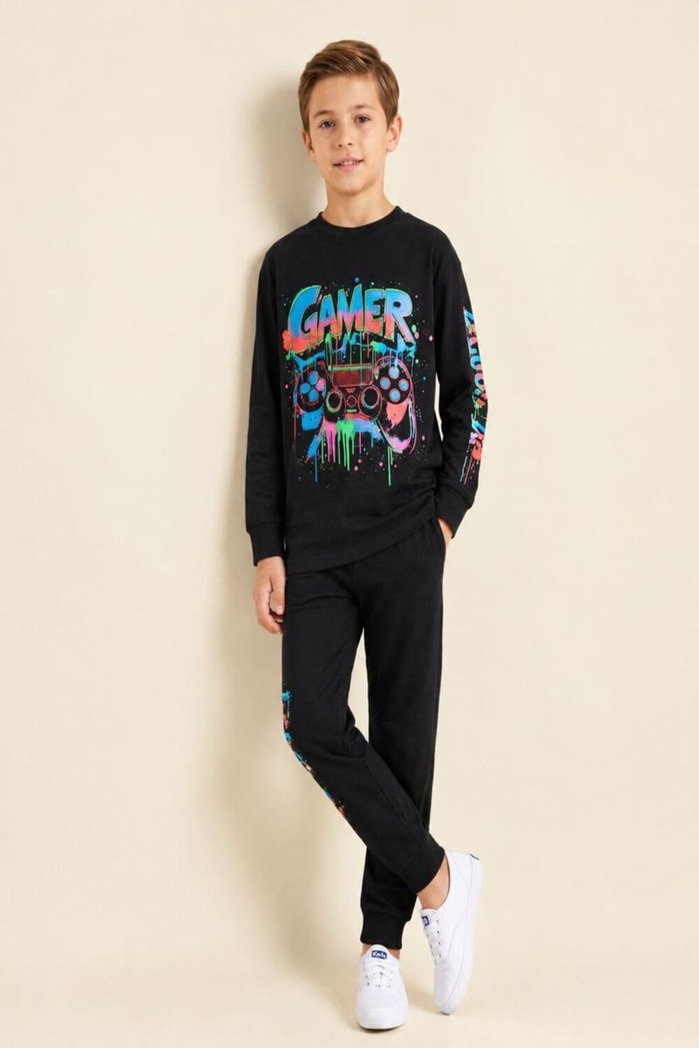 Multi Gamer Long Sleeve Pyjamas