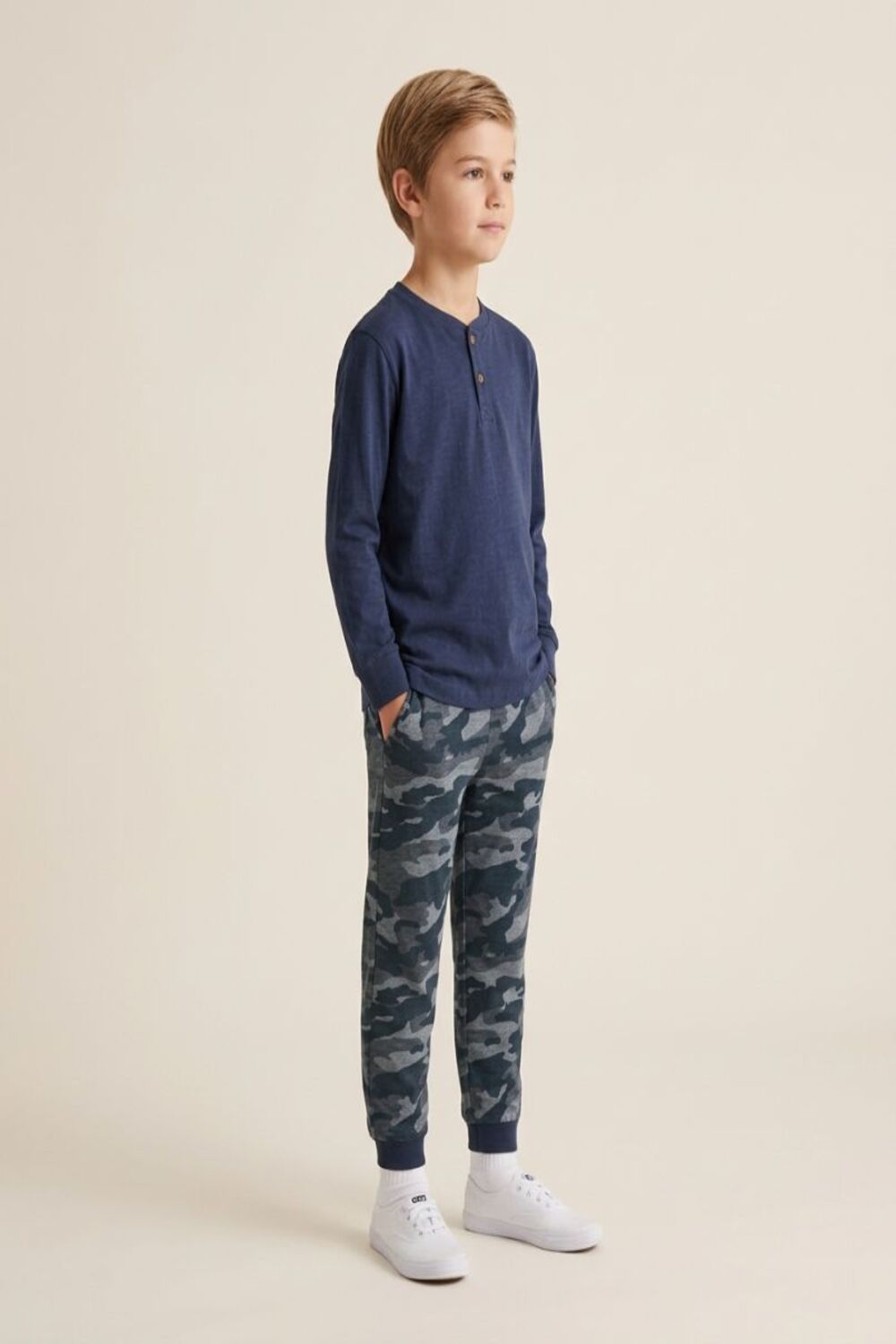 Blue Camo Long Sleeve Pyjamas