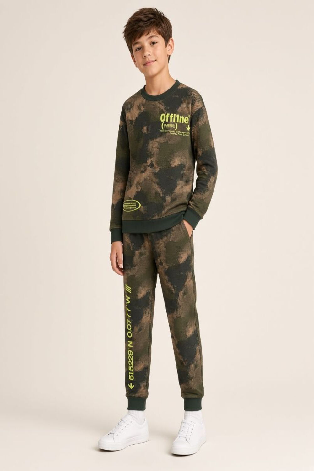 Yellow Offline Long Sleeve Pyjamas
