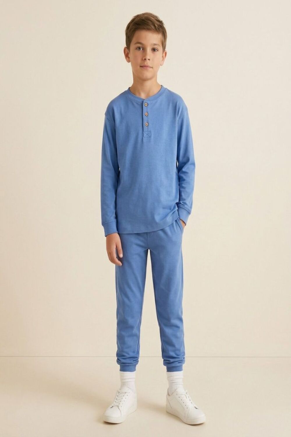 Blue Long Sleeve Pyjamas