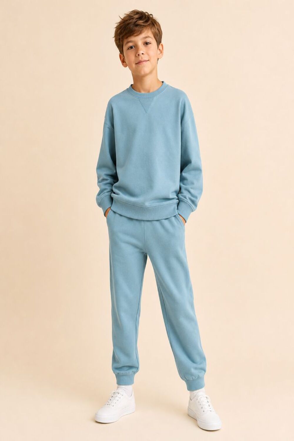 Blue Long Sleeve Jogger Pyjamas