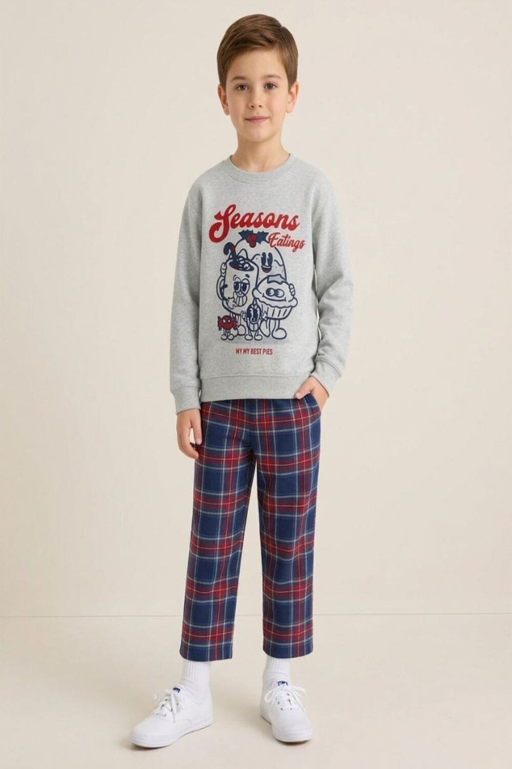 Grey Seasons Eatings Christmas Pyjamas